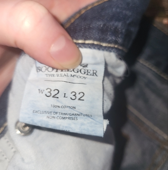 Bootleggers Blue Lightly Distressed Slim Straight Jeans - Picture 4 of 5